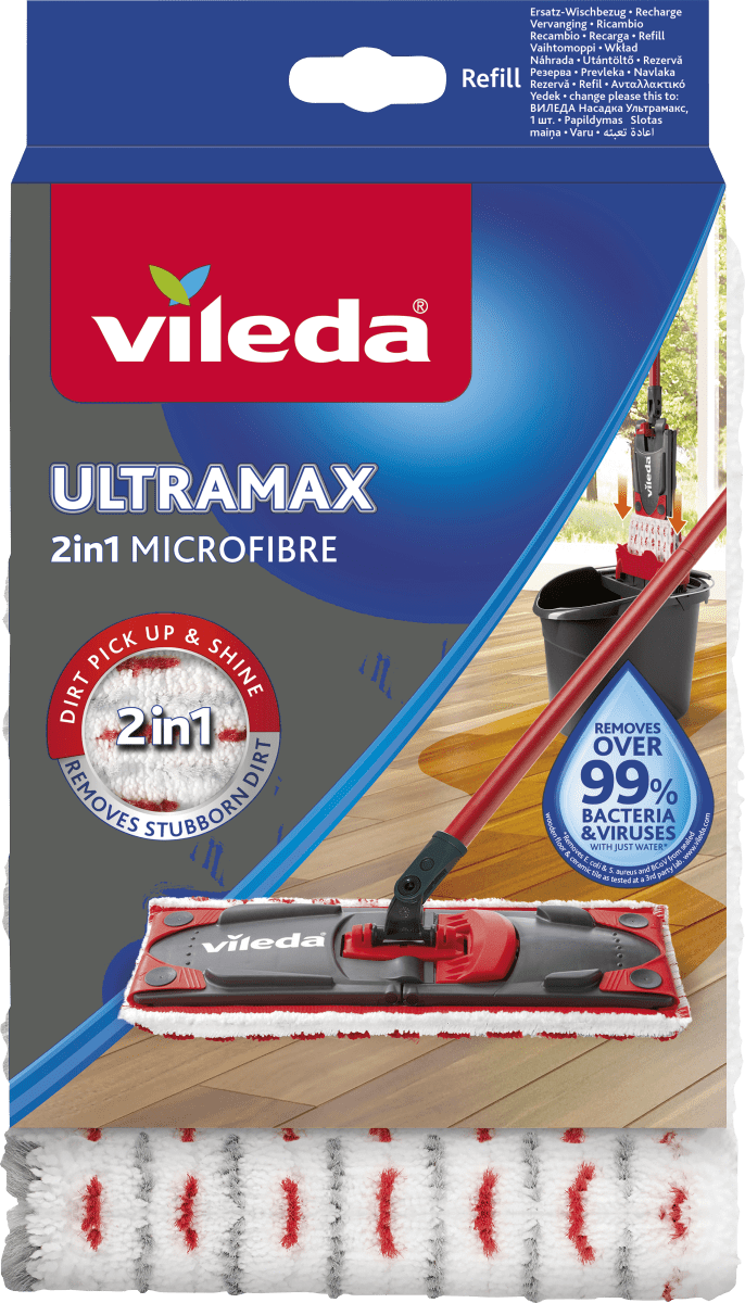 Vileda Bodenwischer Ersatzbezug UltraMax 2in1 dauerhaft Microfibre, online günstig 1 kaufen St