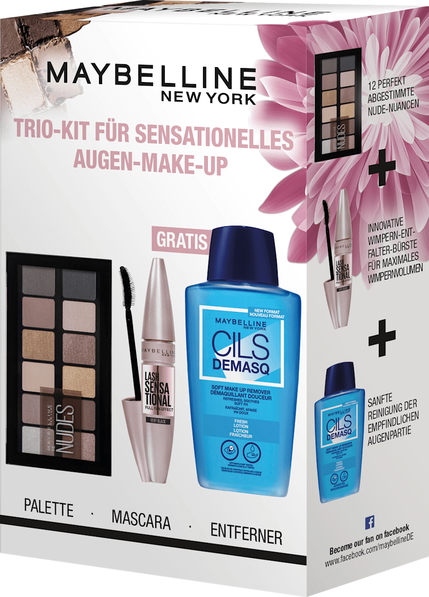 Maybelline Augen-Make-Up St online günstig York dauerhaft 3tlg, Geschenkset 1 kaufen New