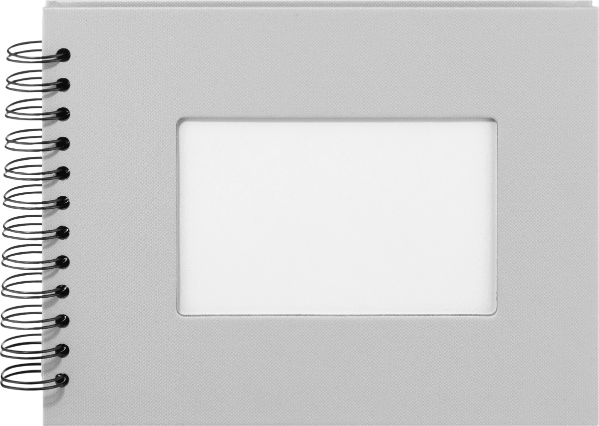 Paradies Fotoalbum Profi 23x18 cm, Grau mit weißen Innenseiten, 1 St ...