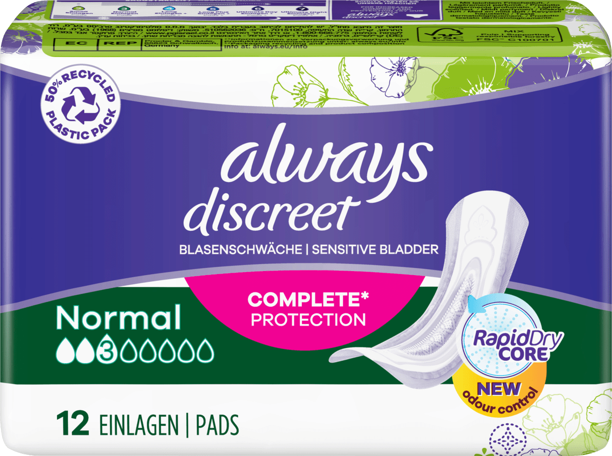 Always discreet Inkontinenz Einlagen S, 20 er