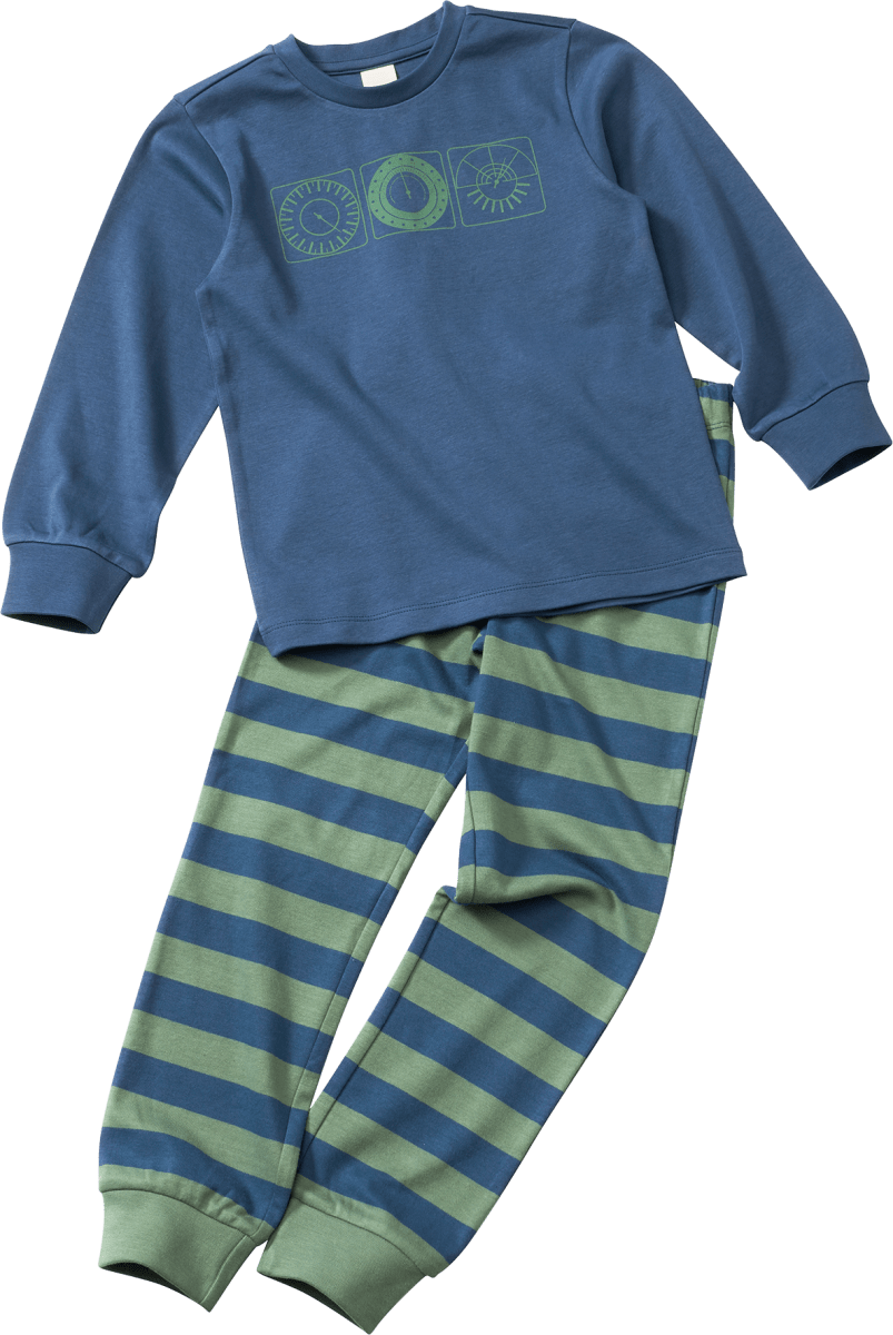 1 ALANA mit 134/140, St Schlafanzug Kompass-Motiv, günstig blau & grün, Gr. online dauerhaft kaufen