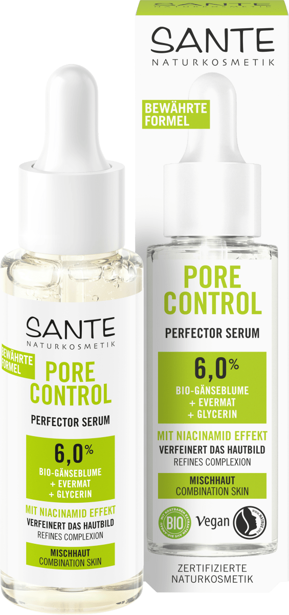SANTE NATURKOSMETIK Serum Skin Perfector Pore Control Bio-Gänseblume, 30 ml  dauerhaft günstig online kaufen | Gesichtsseren