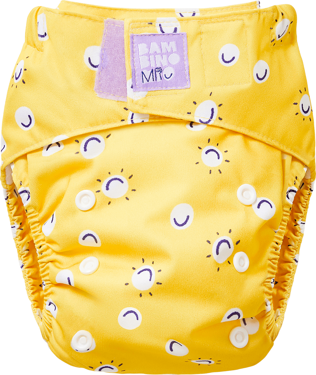 Bambino Mio Stoffwindel wiederverwendbar, Motiv Sonne, 1 St dauerhaft