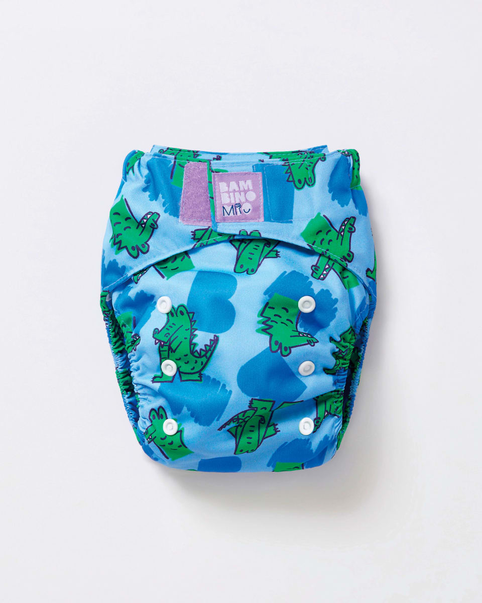 Bambino Mio Stoffwindel wiederverwendbar, Motiv Dino, 1 St dauerhaft