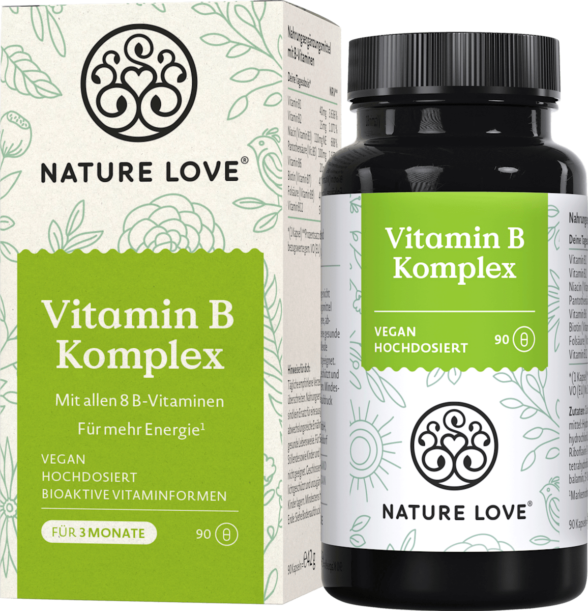 Nature Love Vitamin B Komplex Kapseln 90 St, 42 g dauerhaft günstig online kaufen dm.de