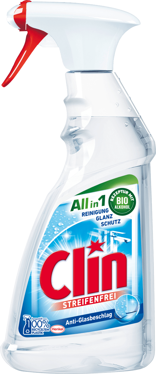 Clin Streifenfrei Glasreiniger Anti-Glasbeschlag, 500 ml