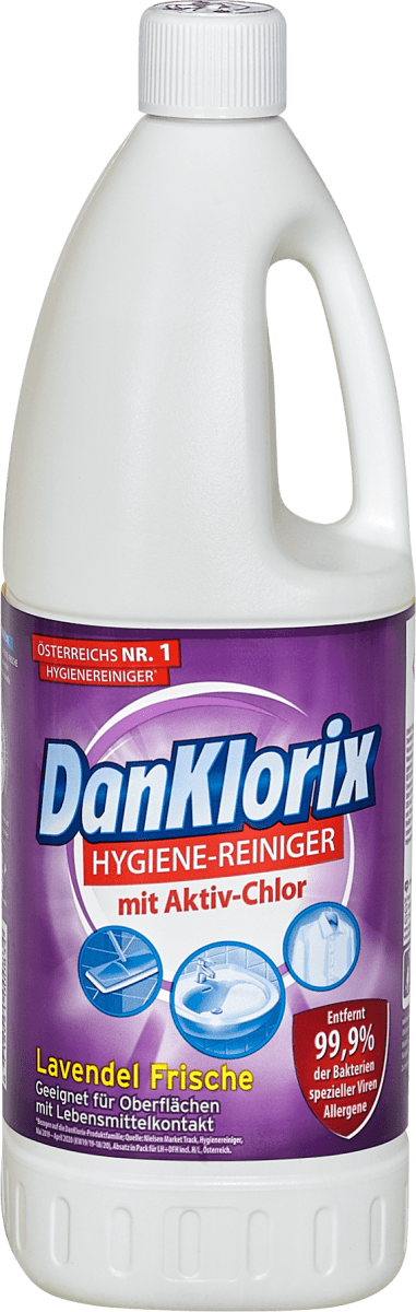 DanKlorix DanKlorix Hygiene-Reiniger 1,5L - Mit Aktiv-Chlor (4er