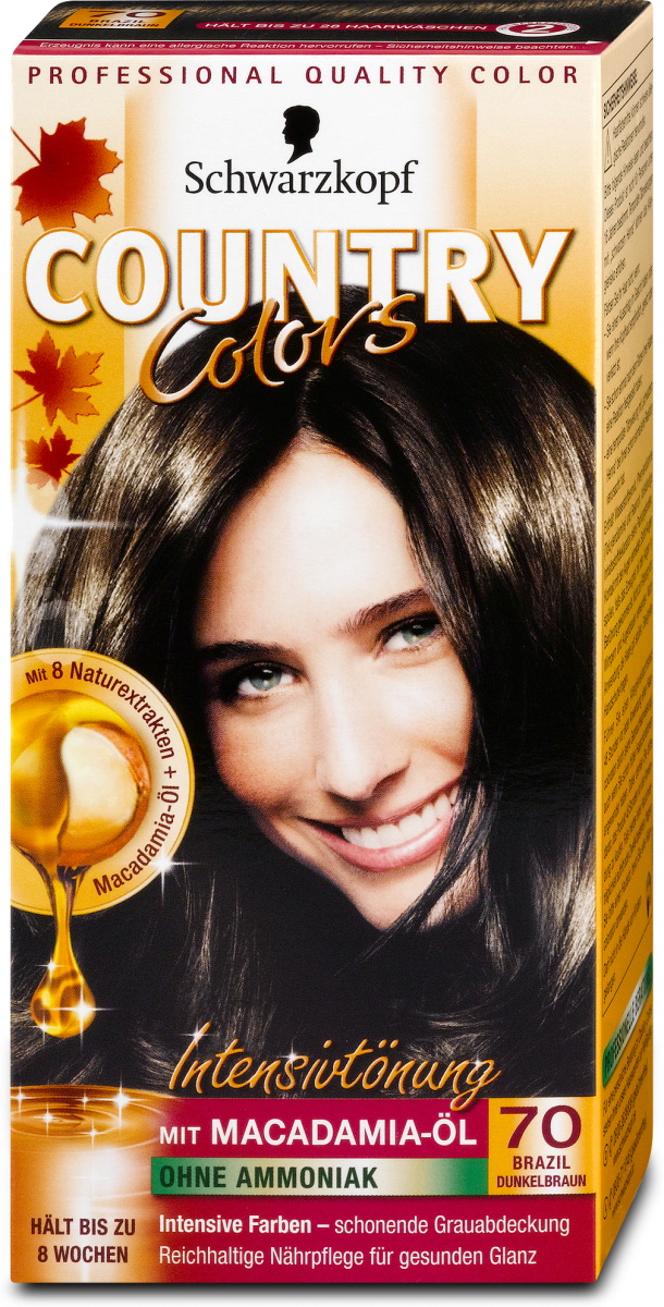 Schwarzkopf Country Colors Intensivtönung - Nr. 70 Brazil Dunkelbraun, 1 St