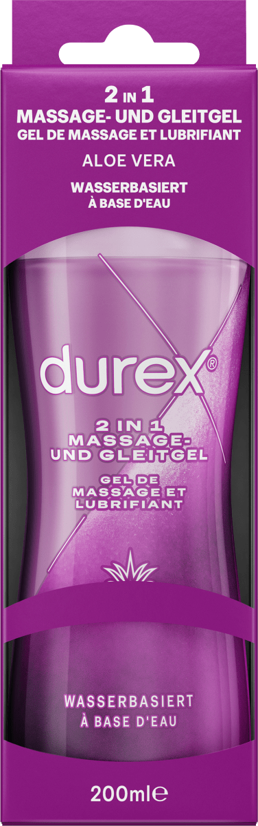 Durex Play Massage- und Gleitgel 2in1 Aloe Vera für harmonischen Sex