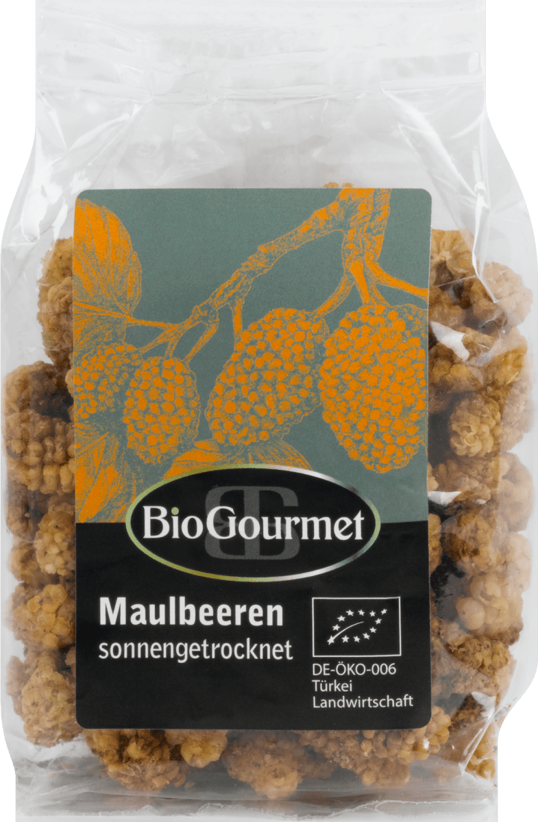 BioGourmet Trockenfrüchte Maulbeeren, 100 g dm Dauerpreis Immergünstig