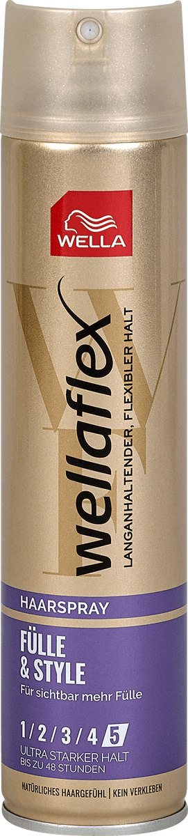 wellaflex Fülle & Style Haarspray ultra starker Halt, 250 ml dm Dauerpreis:  Immergünstig einkaufen