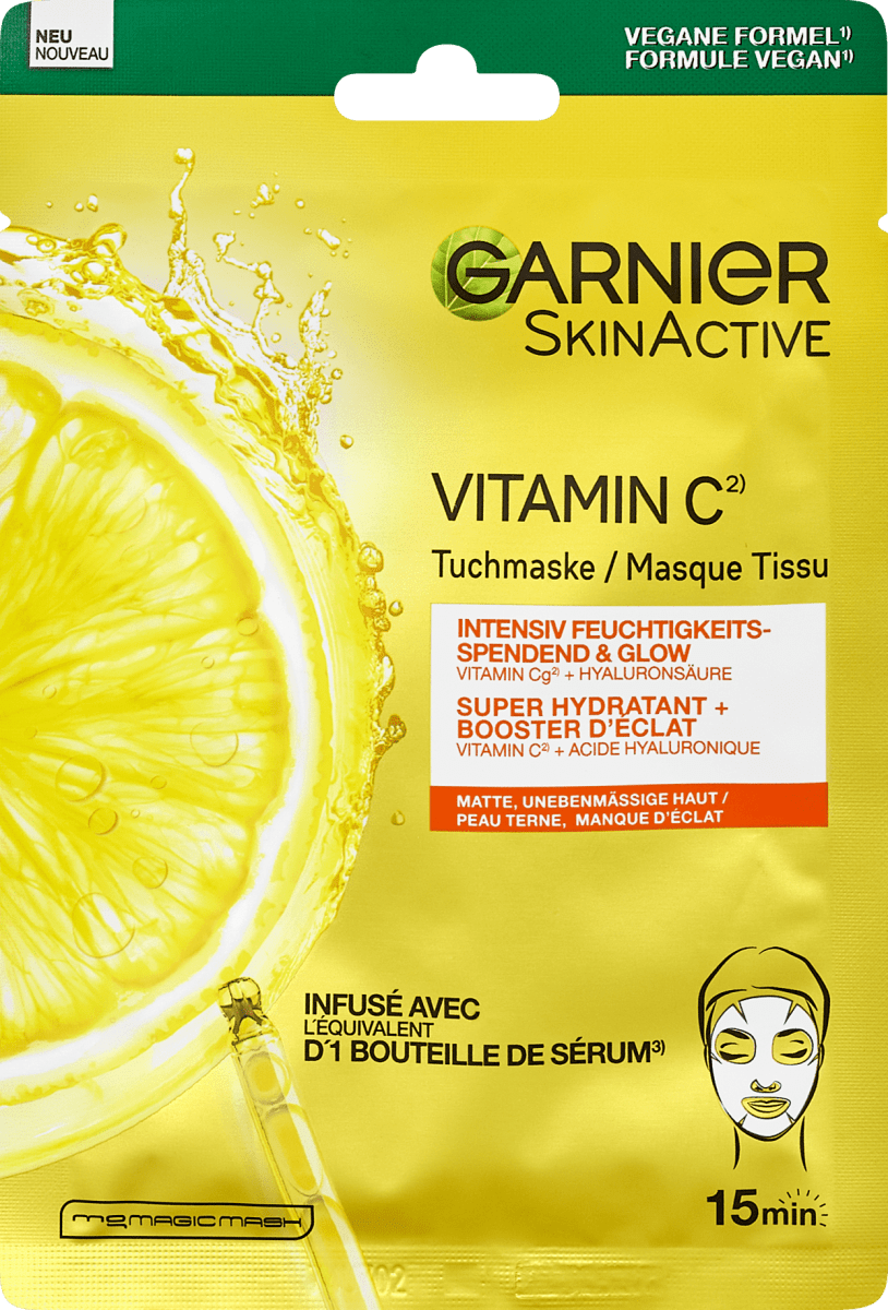 Vitamin St Garnier C 1 Tuchmaske, Skin Active