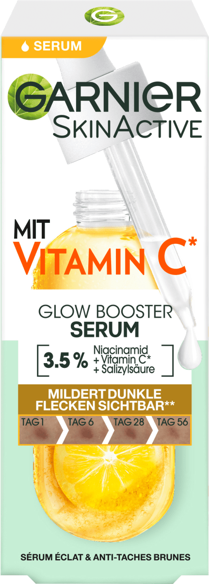 Garnier Skin Active Serum Vitamin C Anti-Dunkle-Flecken, 30 ml dauerhaft  günstig online kaufen