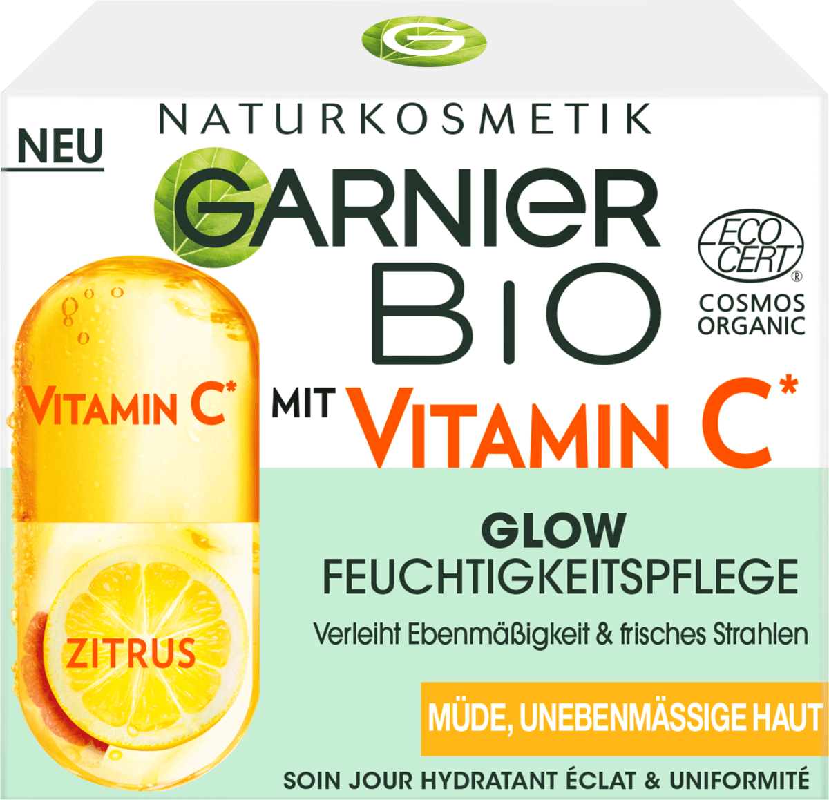 GARNIER BIO Vitamin C Glow Feuchtigkeitspflege, 50 ml