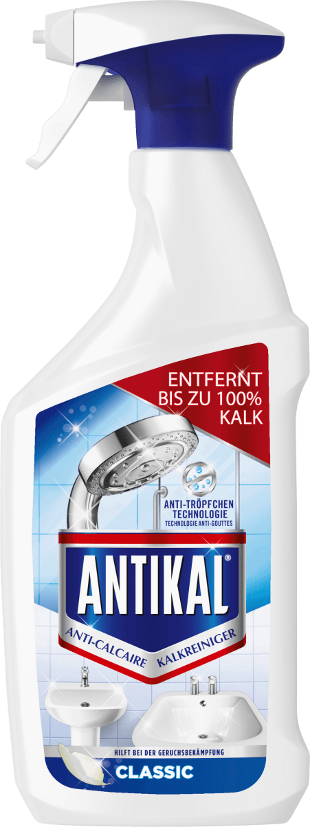 6 X Antikal Avec Febreze - Kalkreiniger-Spray Fresh 700 ML