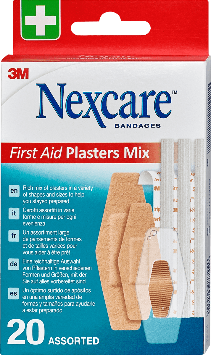 Nexcare Erste Hilfe Pflaster Mix, 20 St