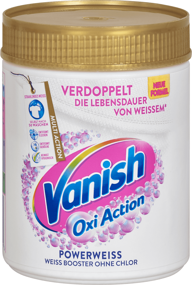 Vanish Oxi Action Fleckentferner Pulver Powerweiß, 550 g