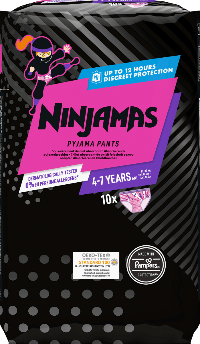 Ninjamas Pyjama Pants Mädchen 4-7 Jahre, 10 St dauerhaft günstig online  kaufen