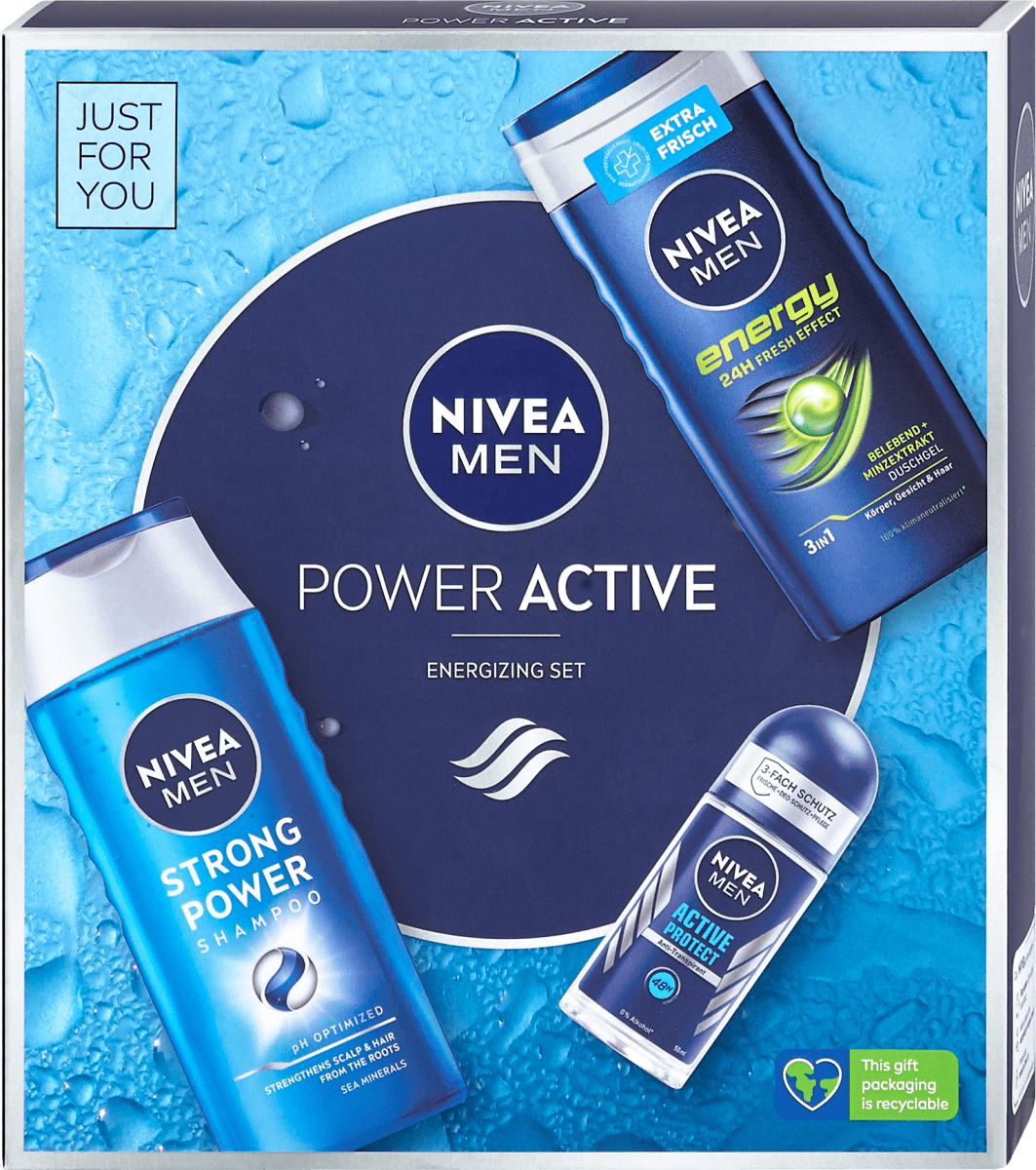 NIVEA MEN Power Active Energizing Geschenkset, 1 St | dm.at