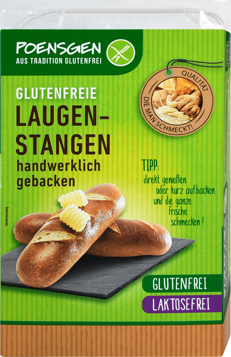 POENSGEN Brötchen Laugenstangen glutenfrei (2 Stück), 2 St | dm.at