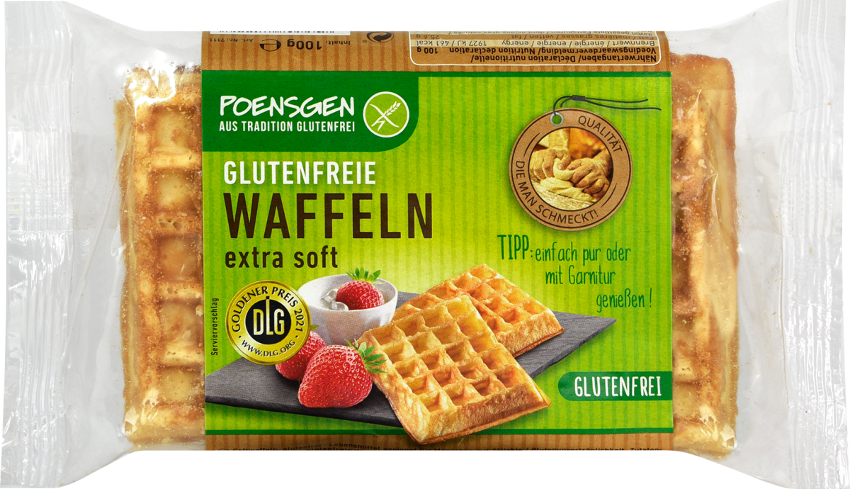 POENSGEN Waffeln glutenfrei, 100 g | dm.at