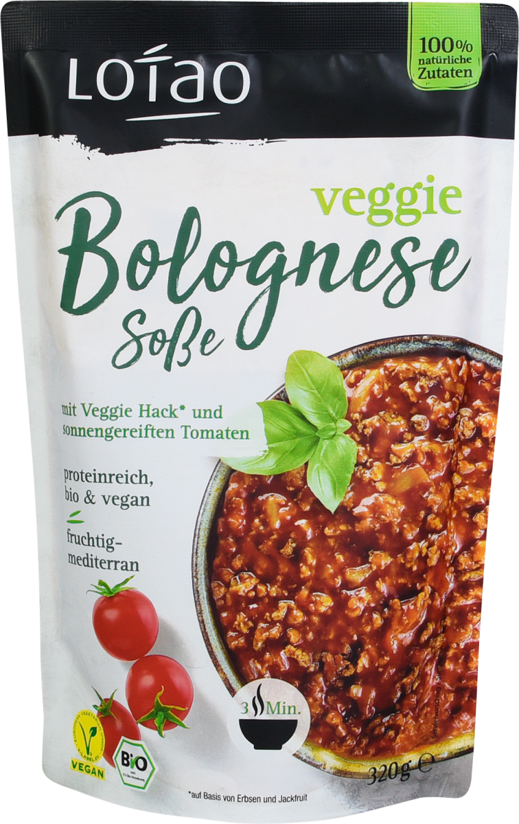Lotao Vegetarisches Hack Veggie Bolognese Soße, 320 g | dm.at