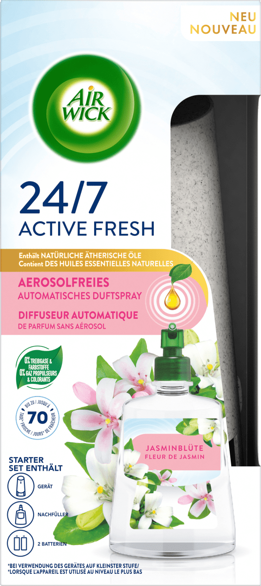 Air Wick Active Fresh Aerosolfreies Automatisches Duftspray Nachfüller  Jasminblüte 228ml online bestellen