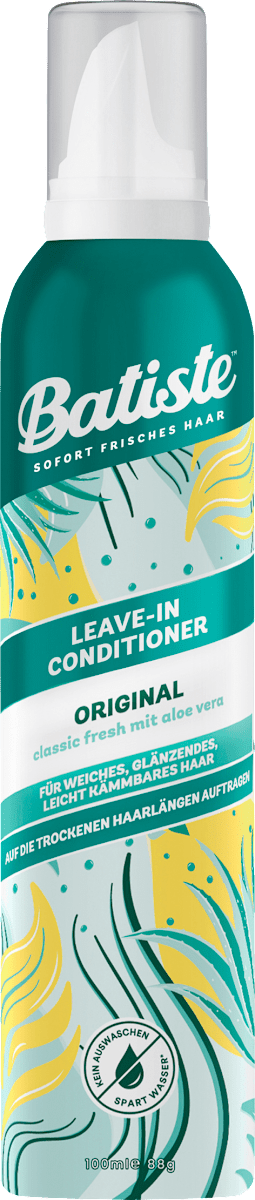 Batiste Dry Leave-In Conditioner Original 100 Ml (2er Pack) – Ohne Ausspülen, Mit Aloe Vera, Vegan, Für Trockenes Haar
