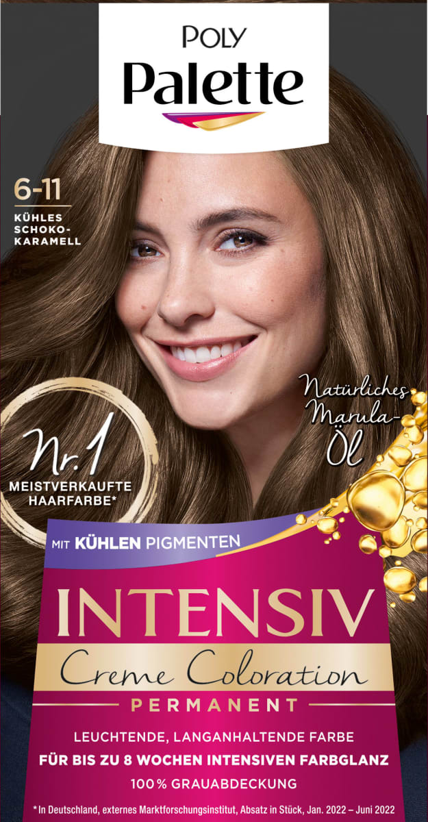 Poly Palette Intensiv Creme Coloration - Nr. 6-11 Kühles Schoko ...