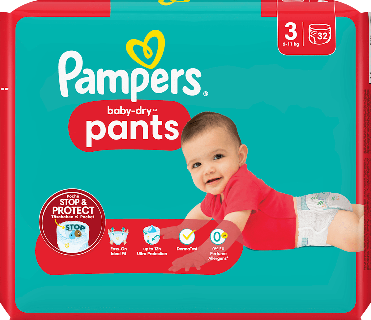Pampers baby dry Pants Gr. 3 6 11 kg 32 St dm.at