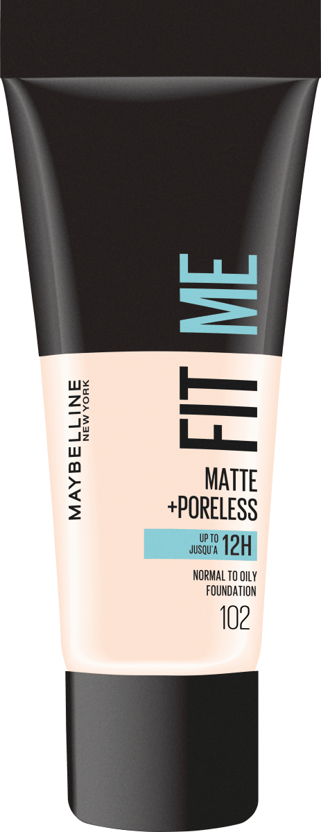 Maybelline New YorkFoundation Fit Me Matte & Poreless 102 Fair Ivory, 30 ml