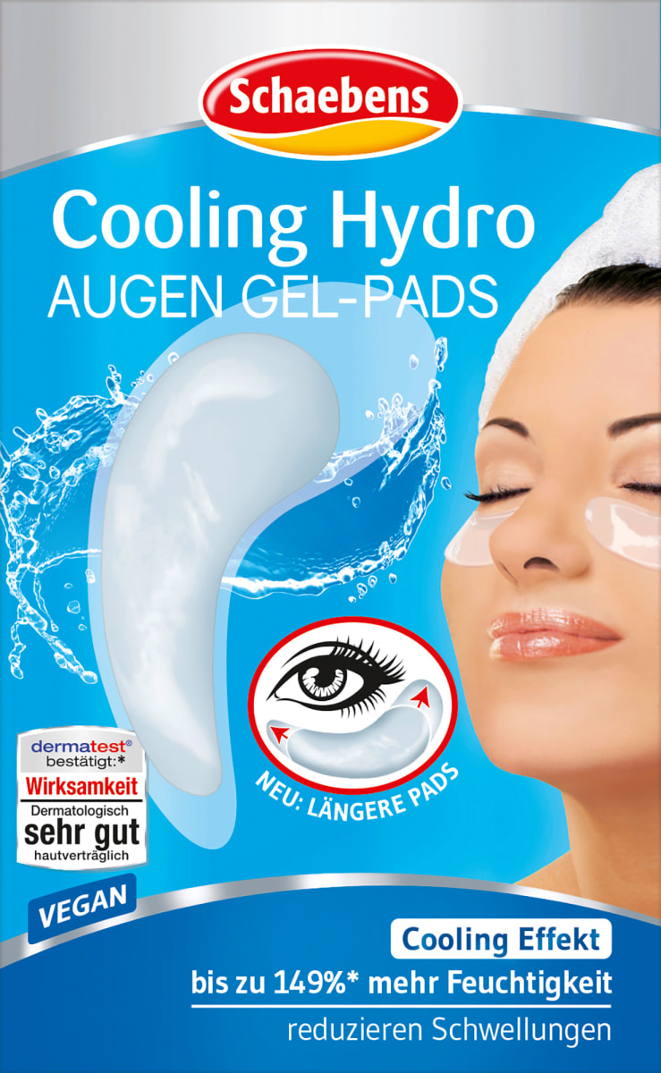 Schaebens Cooling Hyaluron Augen Gel-Pads (1 Paar), 2 St