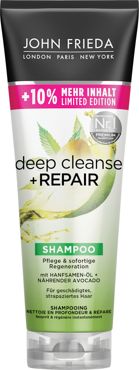 John Frieda deep cleanse + REPAIR Shampoo, 275 ml dm Dauerpreis ...