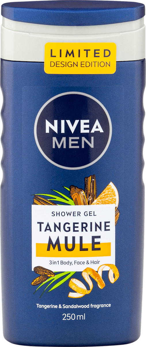 Nivea Men 3-in-1 Duschgel Energy – 250 Ml, Mit Minzextrakt, Für Gesicht, Körper & Haare
