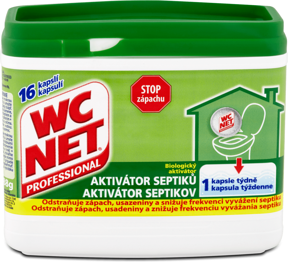 WC NET biologický aktivátor septiků, 16 ks