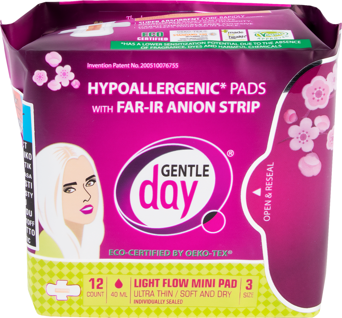 Gentle Day Teens Mini Pads With Far-Ir Anion Strip Mini Sanitary