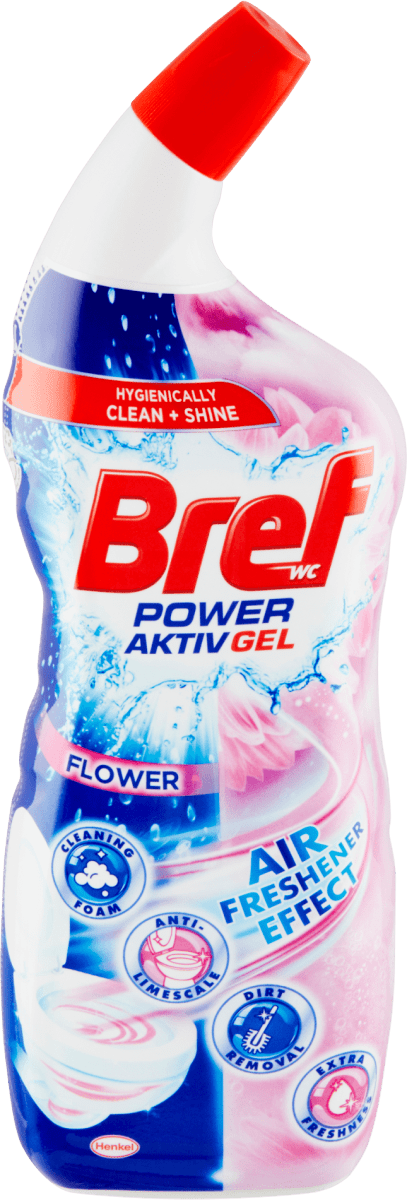 Bref Power Aktiv WC gel Flower, 700 ml