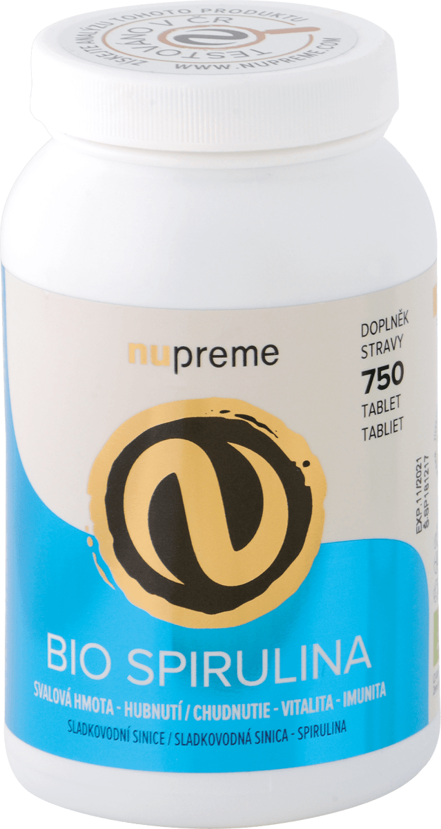 nupreme Tablety Bio Spirulina, 750 ks trvalo výhodne nakupovať online
