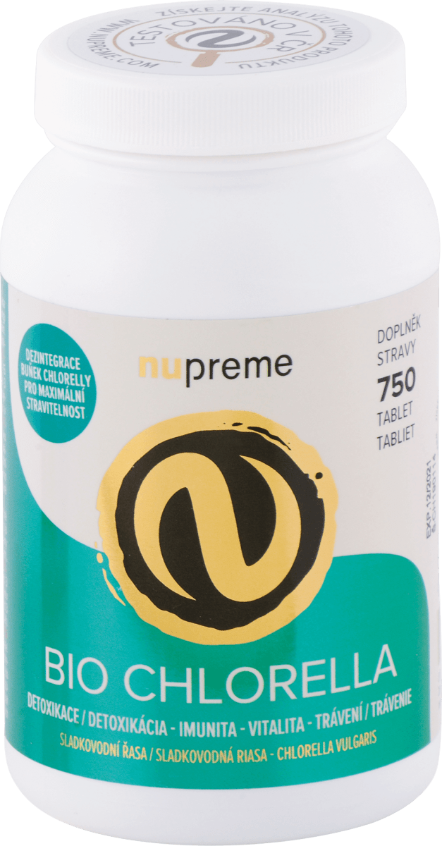 nupreme Tablety Bio Chlorella, 750 ks trvalo výhodne nakupovať online