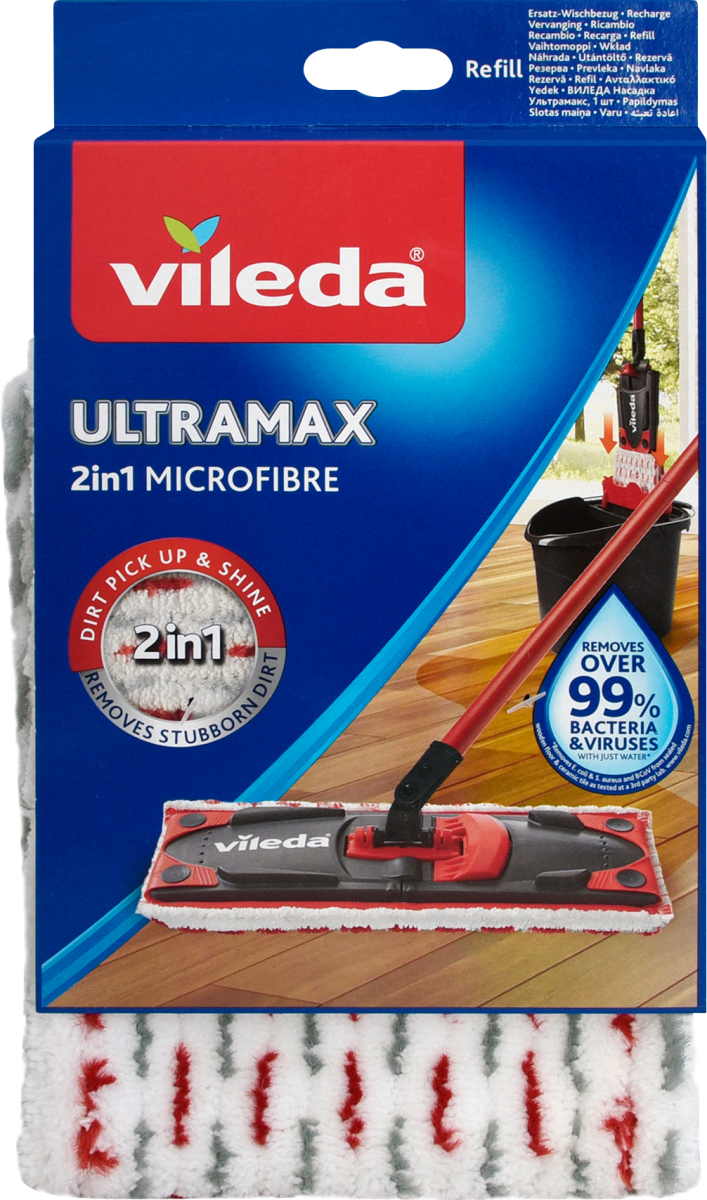 1 Ersatz-Wischbezug, Vileda 2in1 St Ultramax