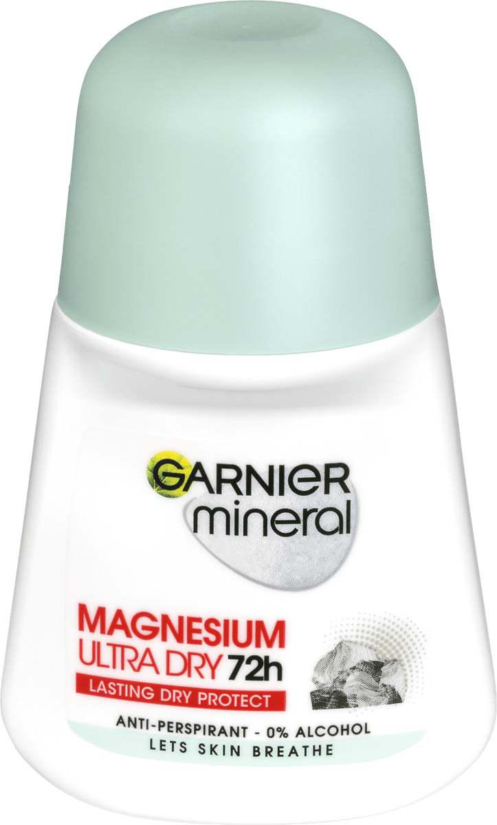 Garnier Mineral Deo rollon AntiPerspirant Magnesium Ultra Dry, 50 ml