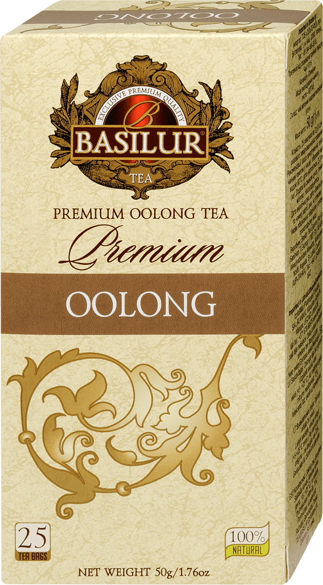 BASILUR Prémium Oolong tea, 25 filter, 50 g Vásároljon tartósan kedvező