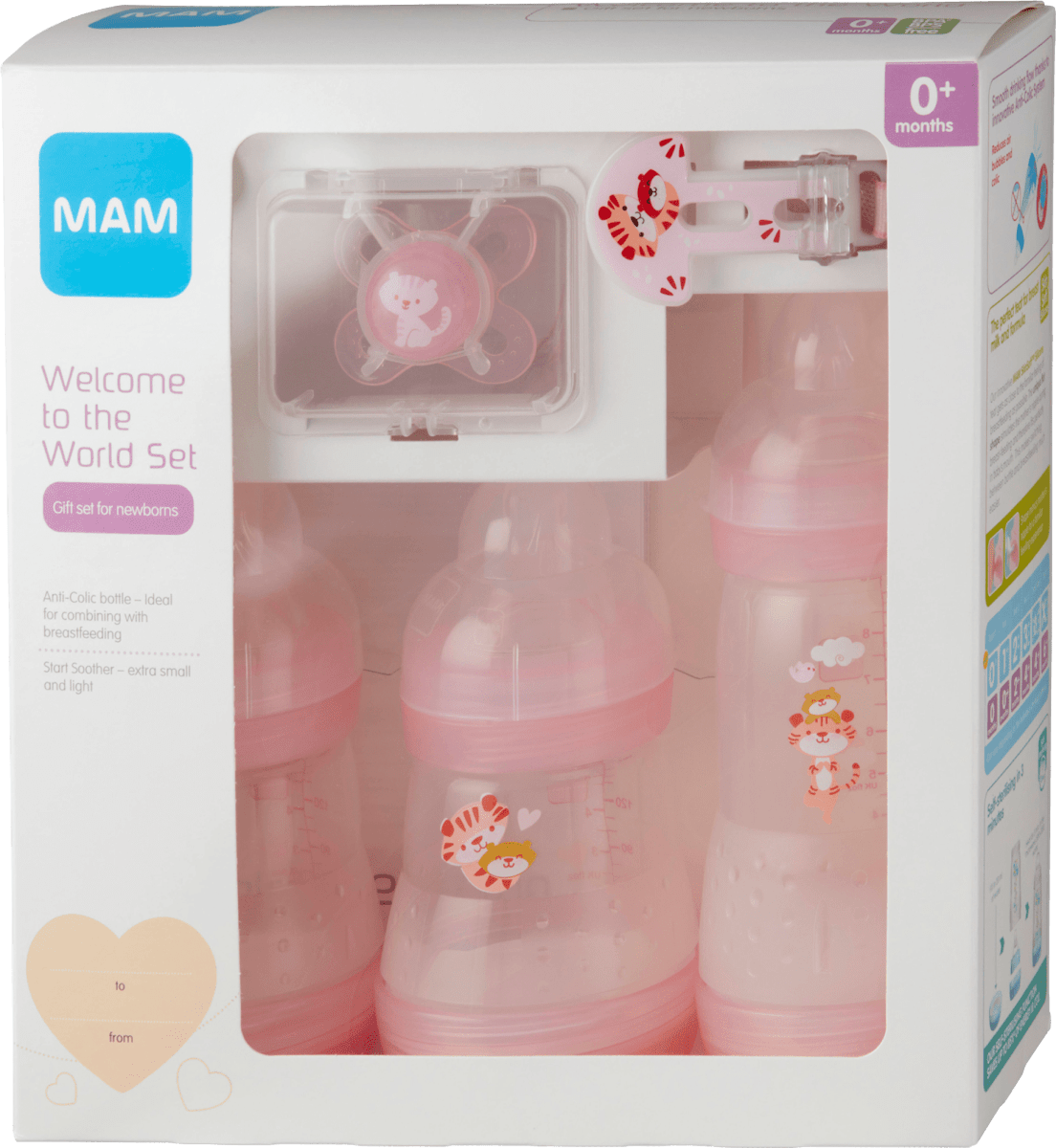 Mam welcome to the world set pink shop