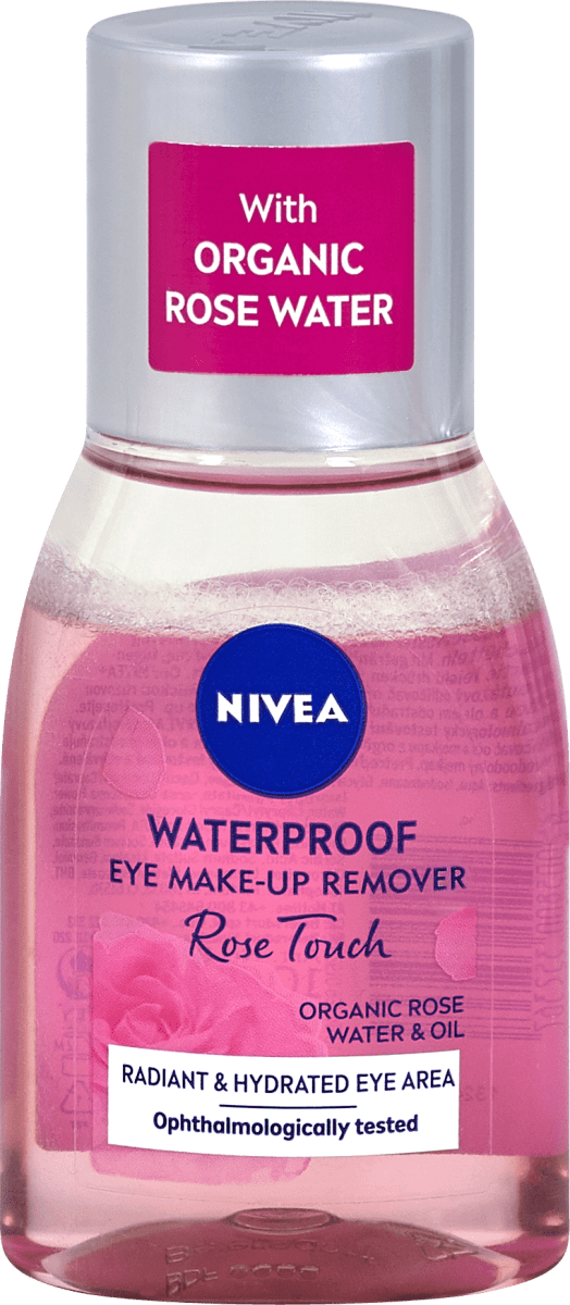 NIVEA Augen-Make-up Entferner Rose Touch Waterproof, 100 ml