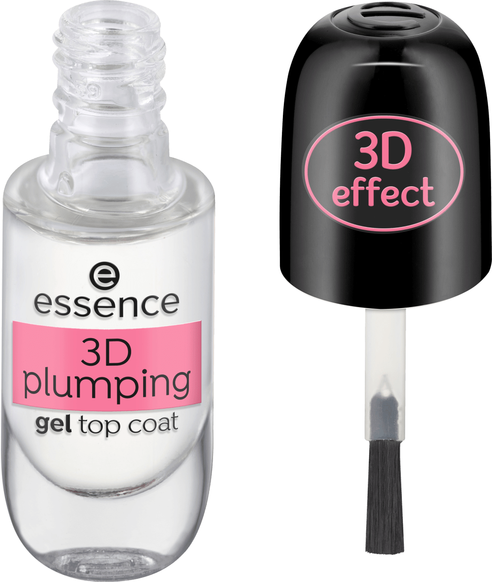 essence Top Coat ml Plumping, 8 3D