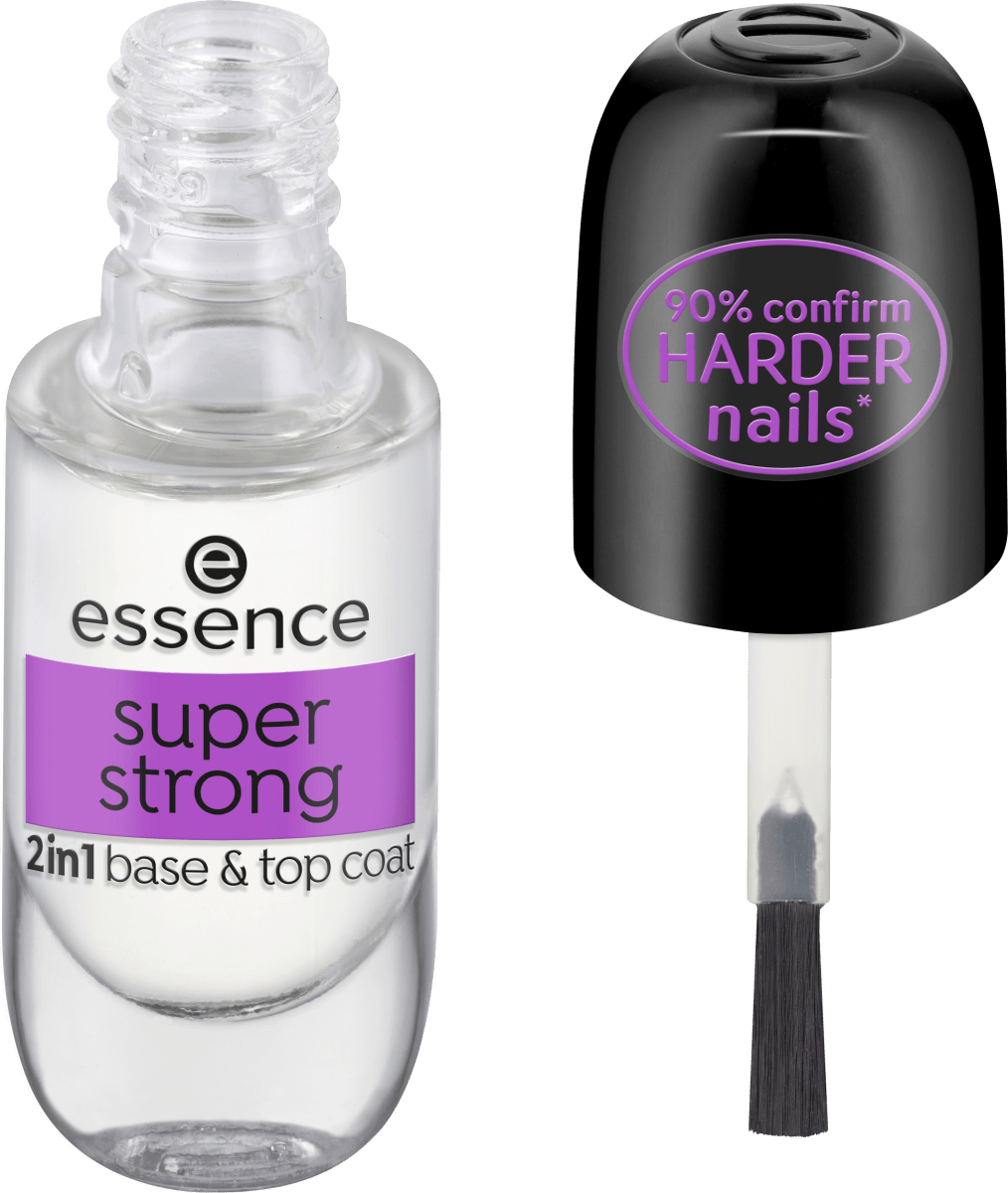 2in1, essence & 8 ml Base Top Strong Coat Super