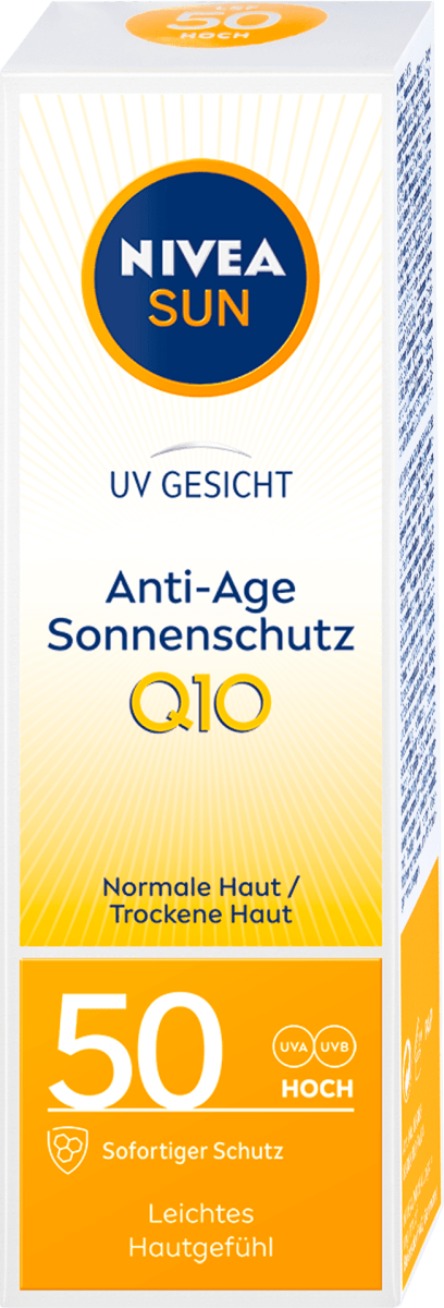 NIVEA SUN Слънцезащитен крем за лице против бръчки и пигментация SPF 50 ...