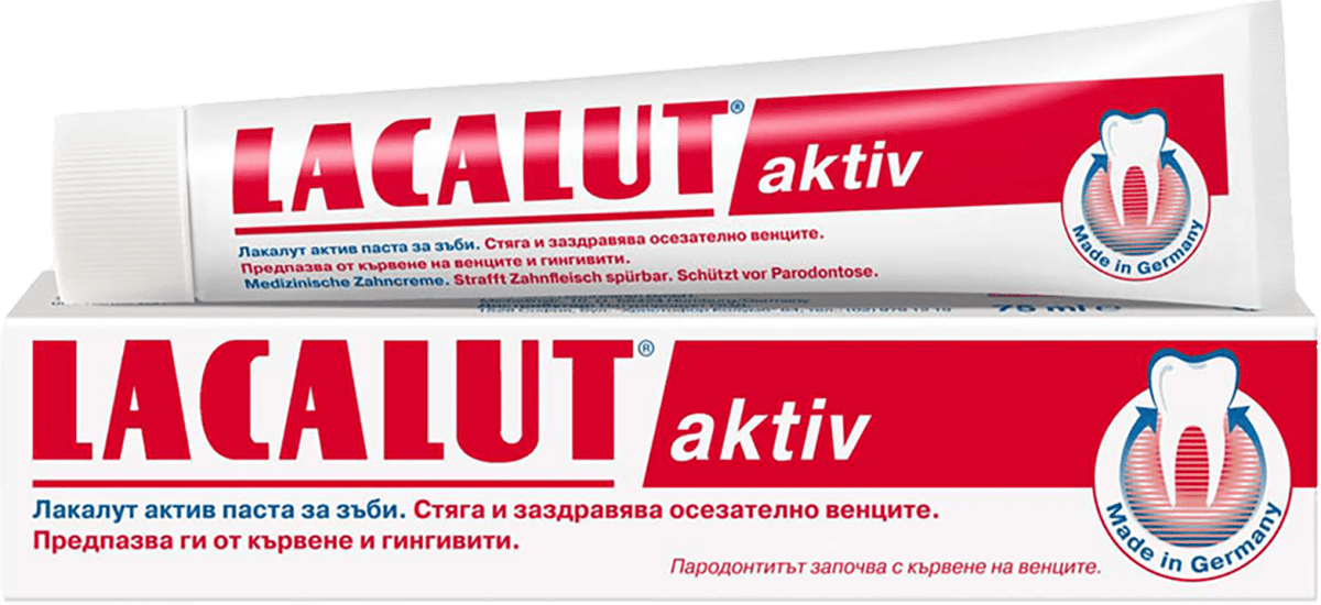 LACALUT Паста за зъби aktiv, 75 ml Пазарувайте трайно изгодно онлайн ...