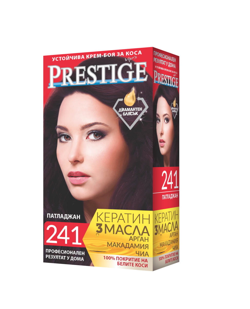 PRESTIGE Крем боя за коса - Nr. 241 Патладжан, 1 бр. Пазарувайте трайно ...