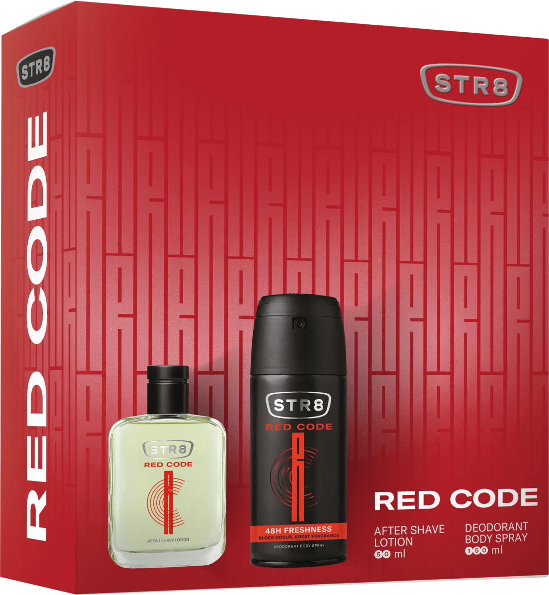 STR8 Козметичен комплект Red Code Дезодорант, 150 ml + Афтършейв
